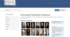 Desktop Screenshot of presidentialcollections.org